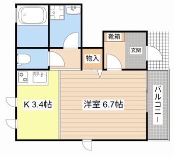 間取図 エルメゾン　ラクワット