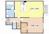Casa横町 1LDKの間取り