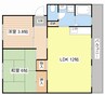 南井ハイツ 2LDKの間取り