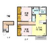 ドルフ東矢倉 2LDKの間取り