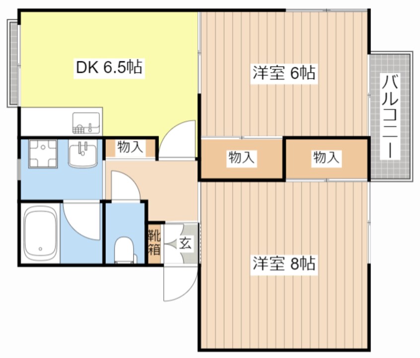 間取図 エステート守山A棟