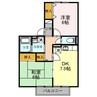 コーラルウェイ 2DKの間取り