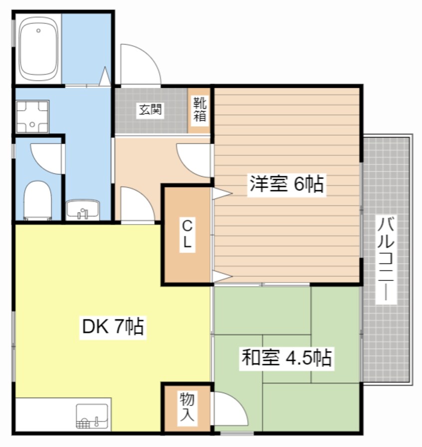 間取図 ヴェルクレール高関