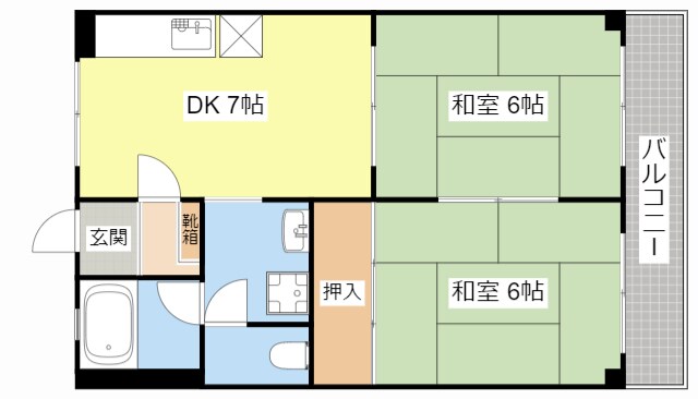間取り図 市兵衛第2ビル