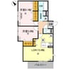 D-ROOM吉身 2LDKの間取り