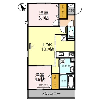 間取図 フロイデプラッツ