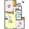 ベルフルール 2LDKの間取り