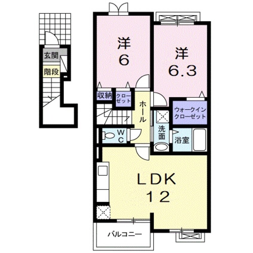 間取図 グランビュー地蔵