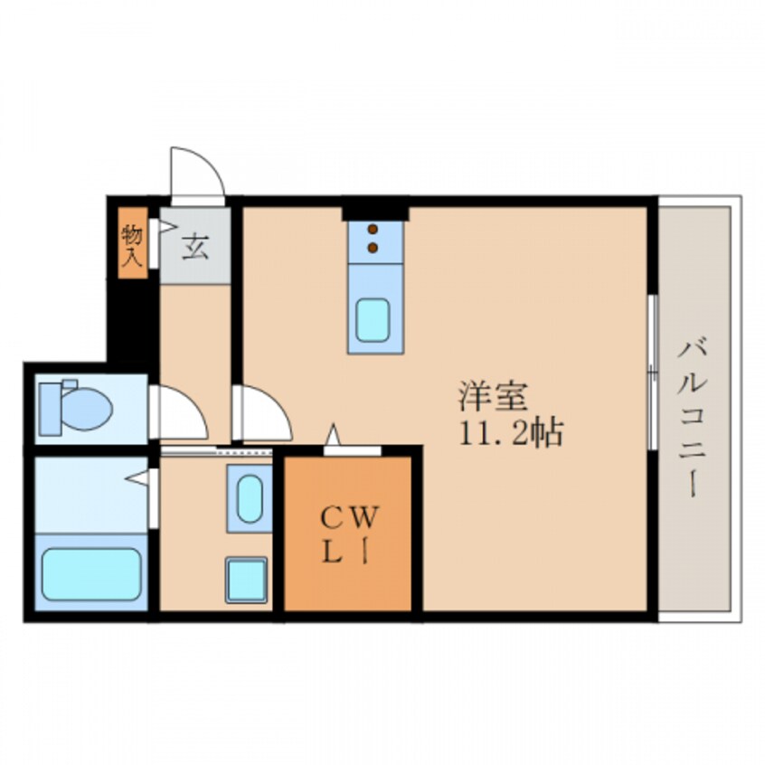 間取図 イストワール船町Ⅲ号館