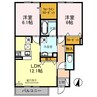 LaLuce (ラルーチェ)　A 2LDKの間取り
