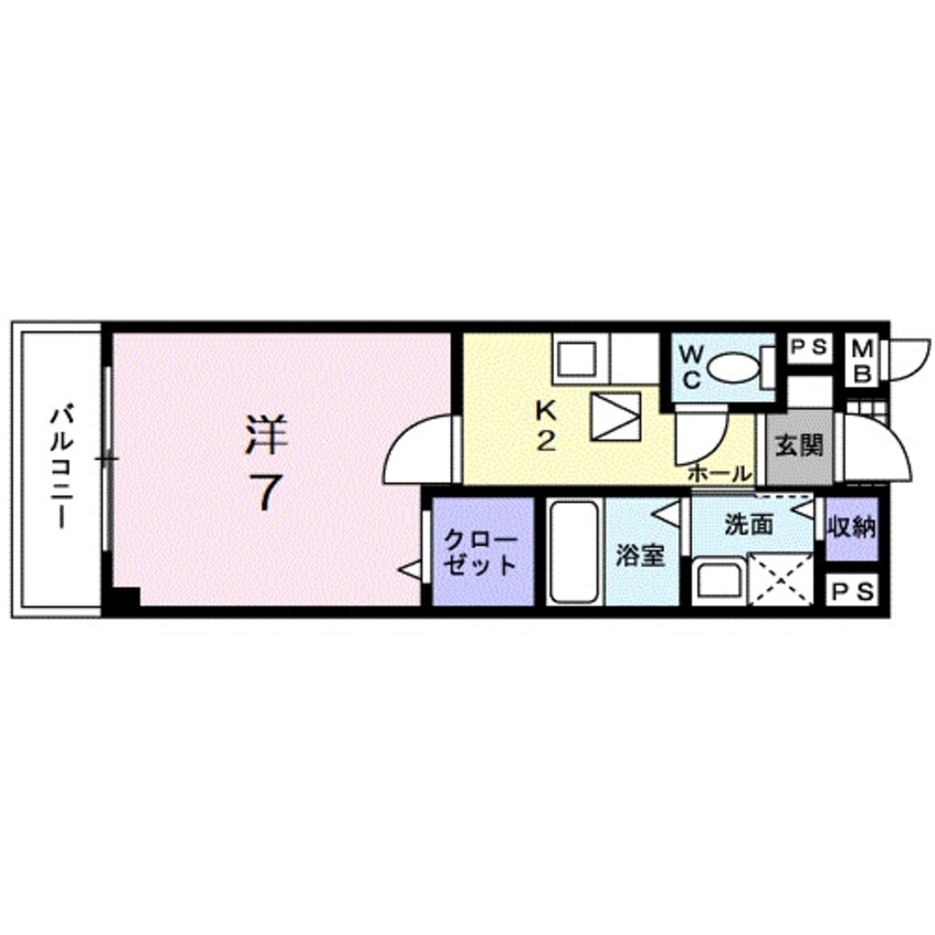 間取図 ラック　ペーシュ