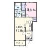 豊郷サンライフⅡ 1LDKの間取り