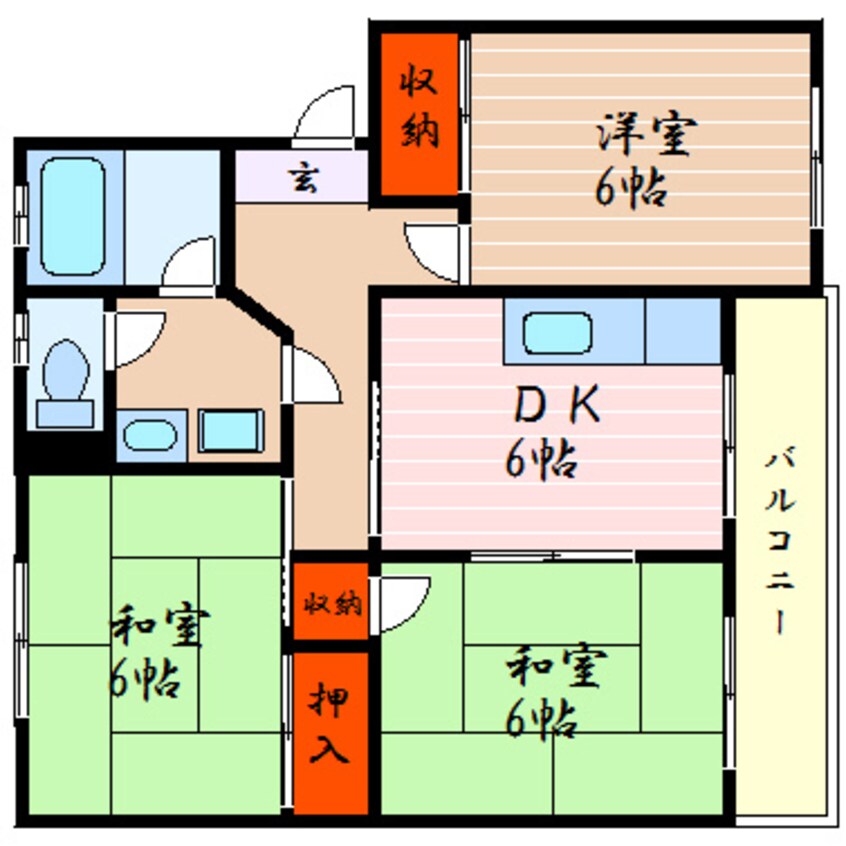 間取図 サンブルグ山田