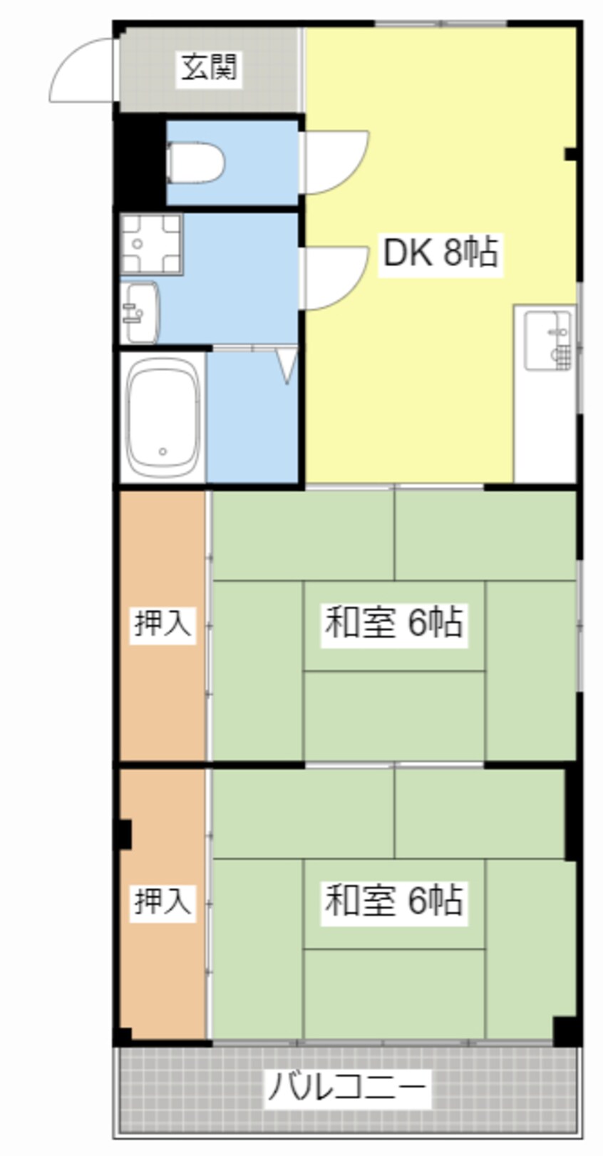 間取図 ハイツ岸田