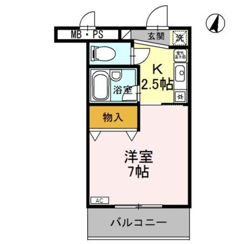 間取図 サンタウン竹鼻　B