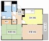 SurplusみくもC 2DKの間取り