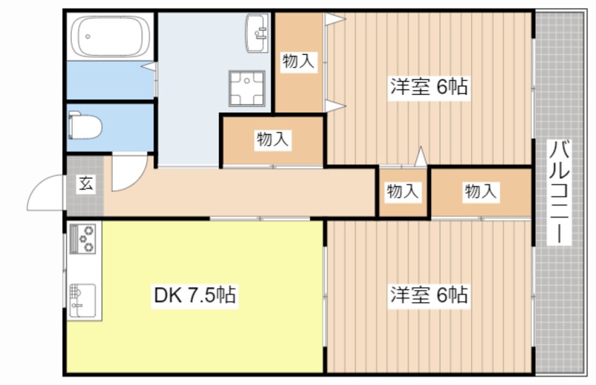 間取図 ライジングハイツ