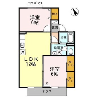 間取図 グリーンタウン杉原　D棟