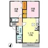エミナ・コレージュ　B 2LDKの間取り