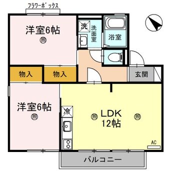 間取図 グリーンタウン杉原　A棟