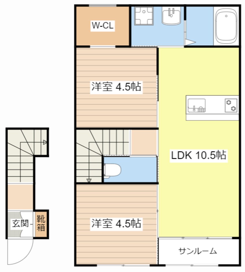 間取図 グッドライフステージ後三条A