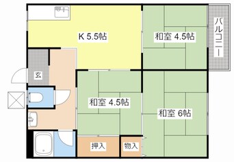 間取図 ＬＵＭＩＮＯＳＡ 栄町