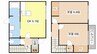 リバティツゥB棟 2DKの間取り