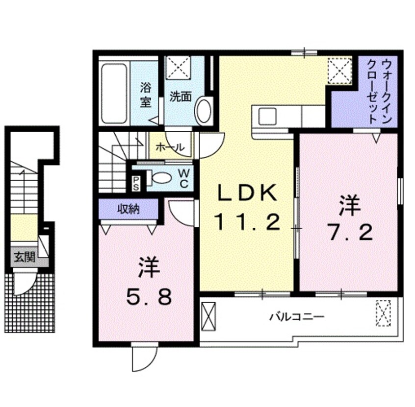 間取図 プランタン　ラモー