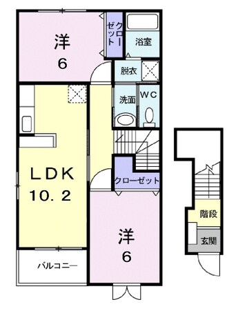 間取図 フォンテーヌ