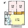 ウィンディアおだ　A 2LDKの間取り