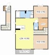 ＭＡＳＴ　ＣＯＵＲＴ　神照 2LDKの間取り