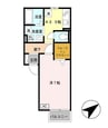 サンライズ堅田 1Kの間取り