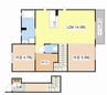 ＭＡＳＴ　ＣＯＵＲＴ　神照 2LDKの間取り