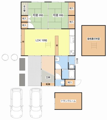 間取図 芹橋一丁目N邸貸家