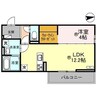 （仮称）彦根市古沢町D-ROOM 1LDKの間取り