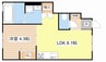 エルミナージュ本町 1LDKの間取り