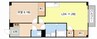 クレストビレッジⅢ 1LDKの間取り