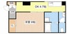 ＮＯＢＬＥ 1DKの間取り
