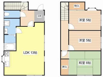 間取図 札の辻借家1