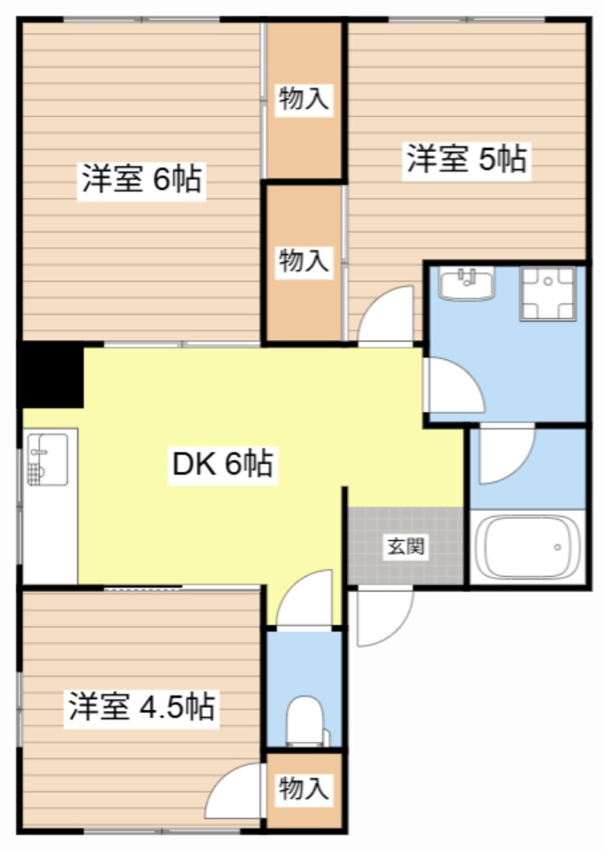間取図 ハイム北芹川