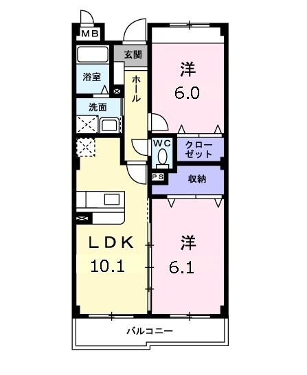 間取り図 コンフォルト・ハイム