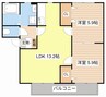 ＳＩＲＡＨＡＥ 2LDKの間取り