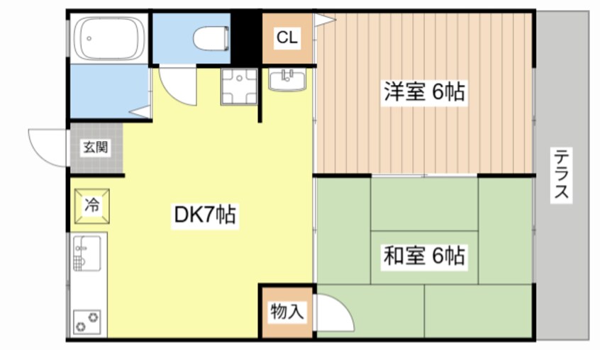 間取図 サンハイム伊勢C