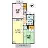 アイビハイツ　C棟 2LDKの間取り