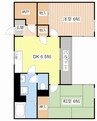 コーポ基 2SKの間取り