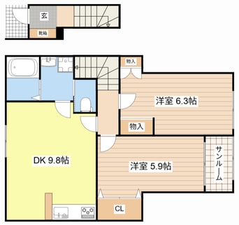 間取図 クレスト正法寺26