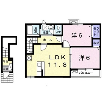 間取図 グレイス　ゼファー