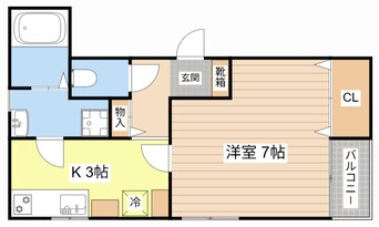 間取図 街角のクールブラン
