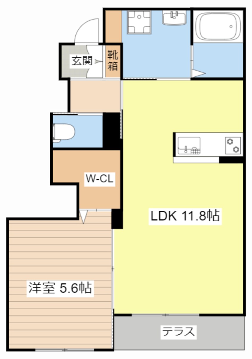 間取図 キアリス南彦根