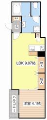(仮称)野洲市行畑1丁目アパート 1LDKの間取り